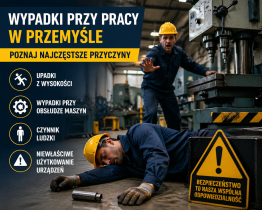 Wypadki przy pracy w przemyśle – poznaj najczęstsze przyczyny, które wciąż prowadzą do tragedii