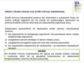 środki ochrony - pracownik sprzątający