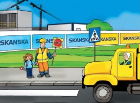 SKANSKA wysyła do szkół Tomcia Brygadzistę