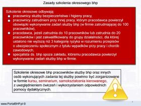 Szkolenie okresowe pracowników służby bhp