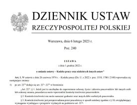 Ogłoszone przepisy o kontroli trzeźwości pracowników i pracy zdalnej