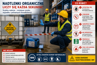 Nadtlenki organiczne w zakładzie pracy: jeden błąd może skończyć się awarią