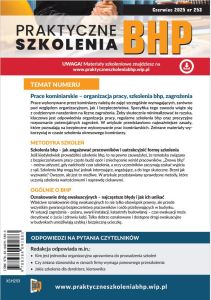 Praktyczne Szkolenia BHP Czerwiec 2025 nr 253