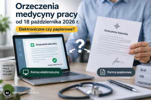 Orzeczenia medycyny pracy od 18 października 2026 – forma elektroniczna i papierowa