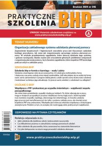 Praktyczne Szkolenia BHP Grudzień 2024 nr 246