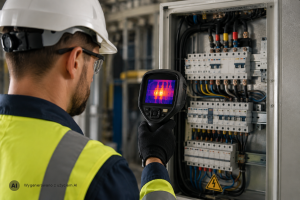 Badanie termowizyjne rozdzielnic elektrycznych kamerą termowizyjną 