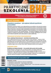 Praktyczne Szkolenia BHP Maj 2025 nr 252