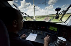 test składu Pendolino na torze doświadczalnym w Żmigrodzie (archiwum PKP Intercity)