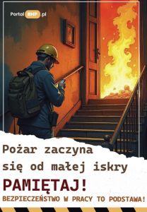 Plakat - Pożar zaczyna się od małej iskry.