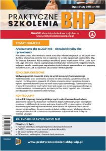 Praktyczne Szkolenia BHP Styczeń/Luty 2025 nr 248