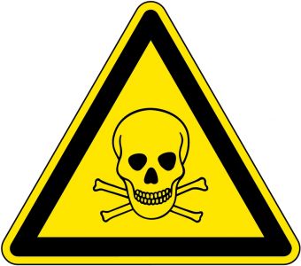 znak ostrzegawczy - trupia czaszka