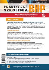Praktyczne Szkolenia BHP Sierpień 2024 nr 241