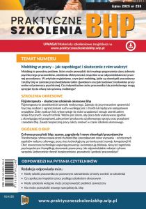 Praktyczne Szkolenia BHP Lipiec 2025 nr 255