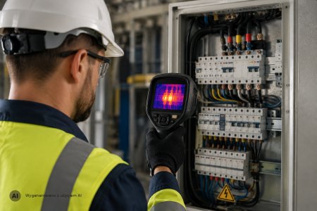 Badanie termowizyjne rozdzielnic elektrycznych kamerą termowizyjną 